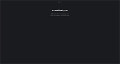 Desktop Screenshot of creativetype.info