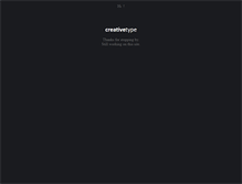 Tablet Screenshot of creativetype.info
